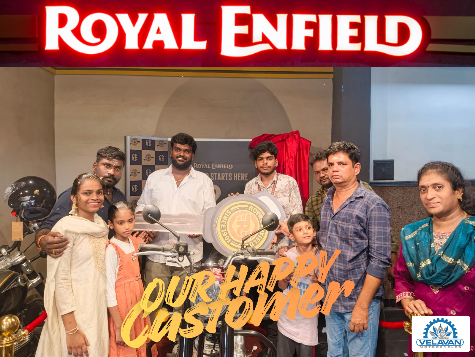 Karthik R. Classic 350 customer delivery Chennai — Velavan Motorcycles